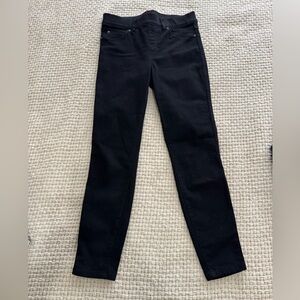Spanx black jeans pull on size medium